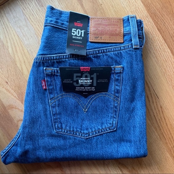 NWT Levi's Premium 501 Skinny 29" x 28" - Picture 12 of 14